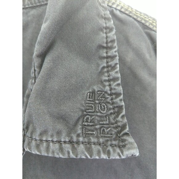 True Religion Regular Fit Mens Medium Black Button-Down Long Sleeve Shirt - Picture 12 of 12